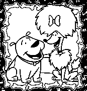 coloriage les deux chiens amis de clifford